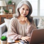 PCスキルを習得した７０代女性